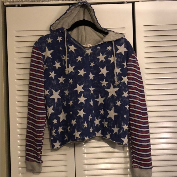 Foxy American flag hoodie - Picture 1 of 2